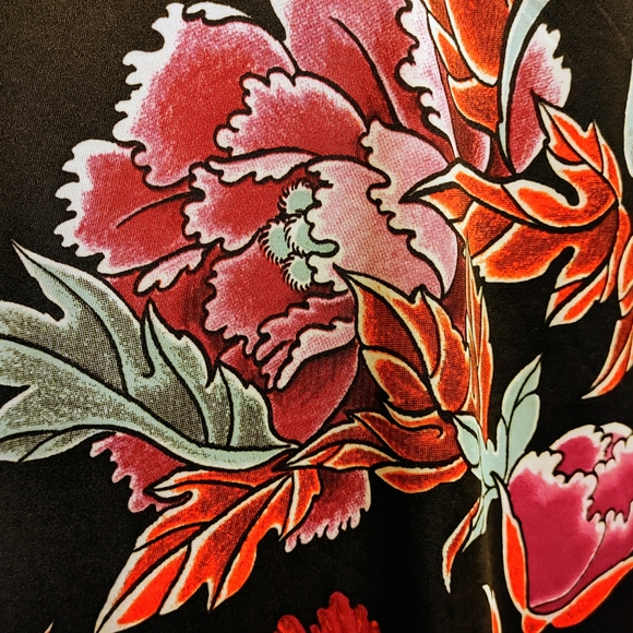 Rare YMX by Yellowman MadKool Floral Tank w/ Chiffon Neckline – Size M/L - Picture 4 of 7